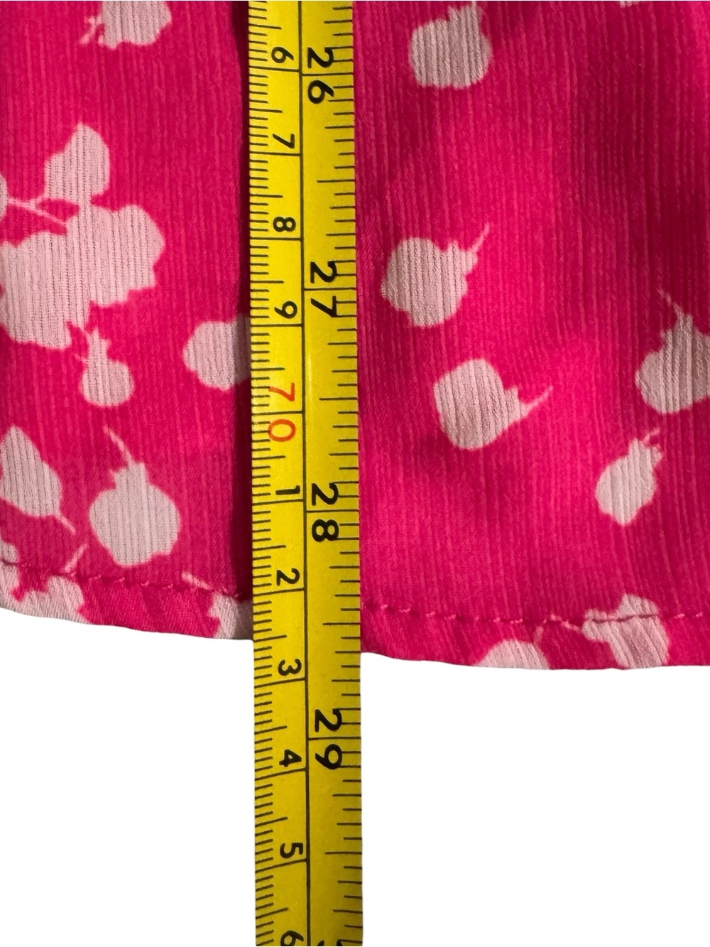 Dokotoo Casual V Neck Floral Print Smocked Blouse Women's 2X Bright Pink Tunic - Picture 6 of 7